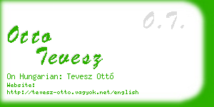 otto tevesz business card
