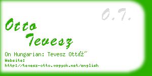 otto tevesz business card